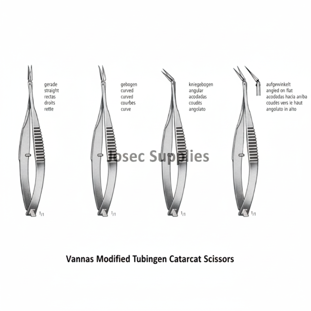 Vannas Modified Tubingen Cataract Scissors
